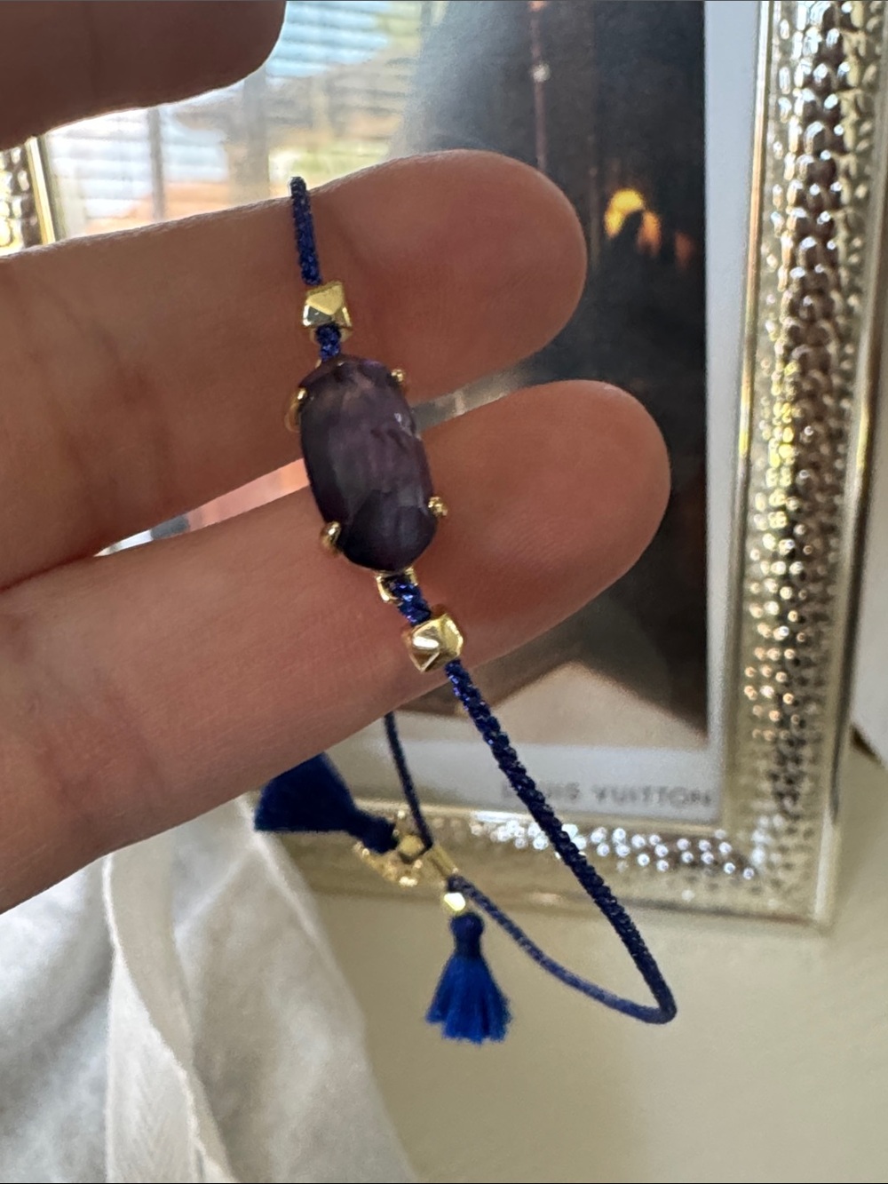 Everlyne Navy Cord Friendship Bracelet in Navy
